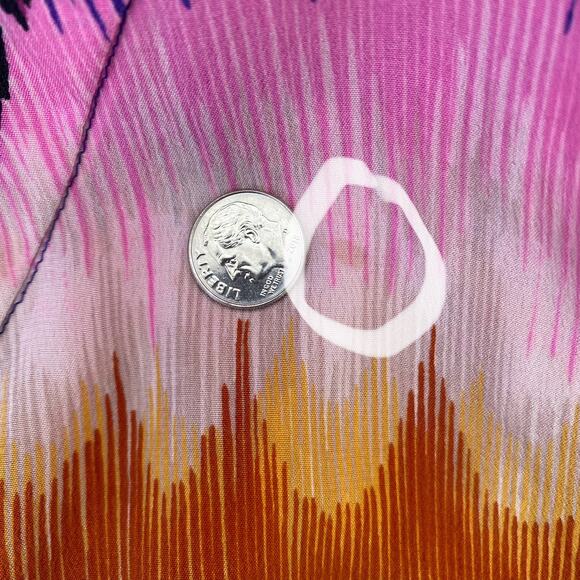 TRINA TURK Theodora 100% Silk Caftan Dress Multicolored, Size XS/S - Picture 8 of 11